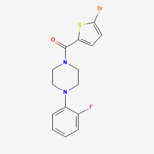 1-[(5-bromo-2-thienyl)carbonyl]-4-(2-fluorophenyl)piperazine