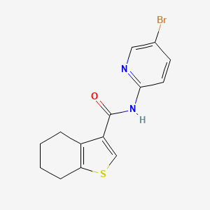 N-(5-bromo-2-pyridinyl)-4,5,6,7-tetrahydro-1-benzothiophene-3-carboxamide