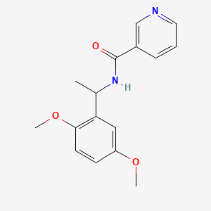 N-[1-(2,5-dimethoxyphenyl)ethyl]nicotinamide