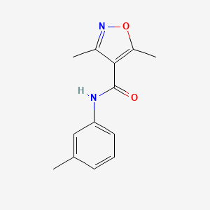 3,5-dimethyl-N-(3-methylphenyl)-4-isoxazolecarboxamide