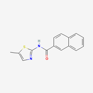 molecular formula C15H12N2OS B4433857 N-(5-methyl-1,3-thiazol-2-yl)-2-naphthamide 