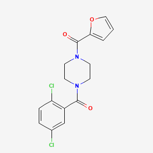 molecular formula C16H14Cl2N2O3 B4433859 1-(2,5-dichlorobenzoyl)-4-(2-furoyl)piperazine 