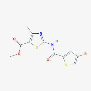 methyl 2-{[(4-bromo-2-thienyl)carbonyl]amino}-4-methyl-1,3-thiazole-5-carboxylate