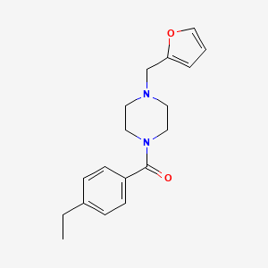 1-(4-ethylbenzoyl)-4-(2-furylmethyl)piperazine