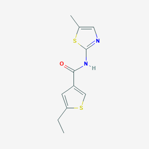 5-ethyl-N-(5-methyl-1,3-thiazol-2-yl)-3-thiophenecarboxamide