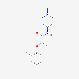 molecular formula C17H26N2O2 B4433927 2-(2,4-dimethylphenoxy)-N-(1-methyl-4-piperidinyl)propanamide 