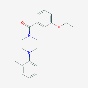 molecular formula C20H24N2O2 B4433930 1-(3-ethoxybenzoyl)-4-(2-methylphenyl)piperazine 