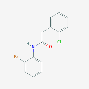 molecular formula C14H11BrClNO B4433937 N-(2-bromophenyl)-2-(2-chlorophenyl)acetamide 