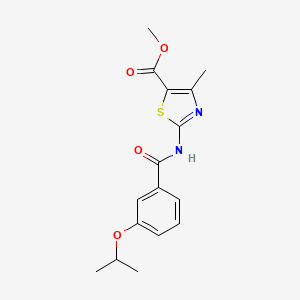 methyl 2-[(3-isopropoxybenzoyl)amino]-4-methyl-1,3-thiazole-5-carboxylate