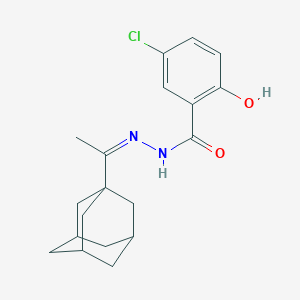 molecular formula C19H23ClN2O2 B443402 N'-[1-(1-adamantyl)ethylidene]-5-chloro-2-hydroxybenzohydrazide 