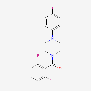 molecular formula C17H15F3N2O B4434026 1-(2,6-difluorobenzoyl)-4-(4-fluorophenyl)piperazine 