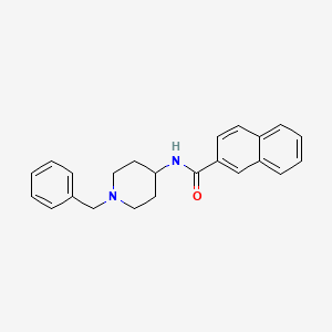 molecular formula C23H24N2O B4434032 N-(1-benzyl-4-piperidinyl)-2-naphthamide CAS No. 848576-43-2