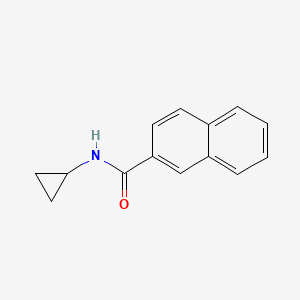 molecular formula C14H13NO B4434067 N-cyclopropyl-2-naphthamide 