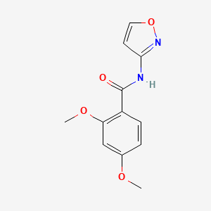 molecular formula C12H12N2O4 B4434077 N-3-isoxazolyl-2,4-dimethoxybenzamide 