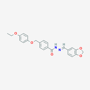 N'-(1,3-benzodioxol-5-ylmethylene)-4-[(4-ethoxyphenoxy)methyl]benzohydrazide