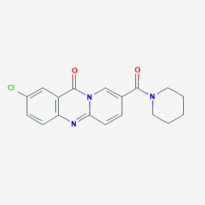 2-chloro-8-(1-piperidinylcarbonyl)-11H-pyrido[2,1-b]quinazolin-11-one