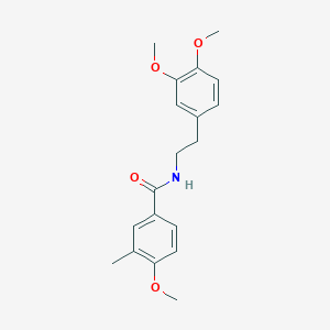 molecular formula C19H23NO4 B4434182 N-[2-(3,4-dimethoxyphenyl)ethyl]-4-methoxy-3-methylbenzamide 