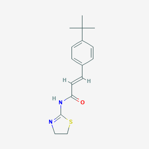molecular formula C16H20N2OS B443421 3-(4-tert-butylphenyl)-N-(4,5-dihydro-1,3-thiazol-2-yl)acrylamide 