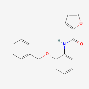 molecular formula C18H15NO3 B4434243 N-[2-(benzyloxy)phenyl]-2-furamide 