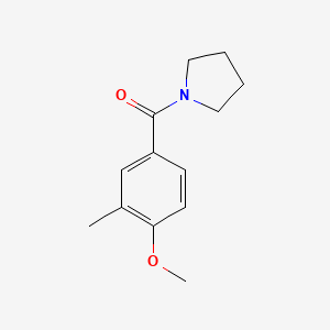 molecular formula C13H17NO2 B4434249 1-(4-methoxy-3-methylbenzoyl)pyrrolidine 