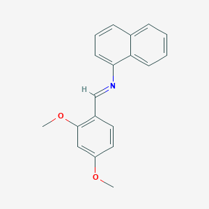 molecular formula C19H17NO2 B443425 N-(2,4-dimethoxybenzylidene)-N-(1-naphthyl)amine 