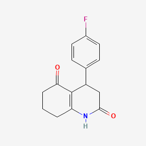 molecular formula C15H14FNO2 B4434256 4-(4-fluorophenyl)-4,6,7,8-tetrahydro-2,5(1H,3H)-quinolinedione 
