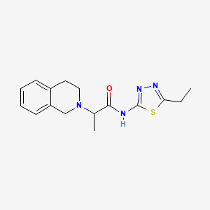 2-(3,4-dihydro-2(1H)-isoquinolinyl)-N-(5-ethyl-1,3,4-thiadiazol-2-yl)propanamide