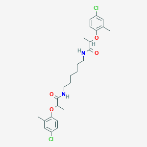 molecular formula C26H34Cl2N2O4 B443432 2-(4-chloro-2-methylphenoxy)-N-(6-{[2-(4-chloro-2-methylphenoxy)propanoyl]amino}hexyl)propanamide 