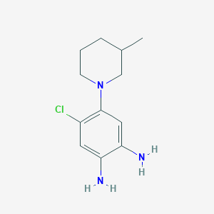 molecular formula C12H18ClN3 B4434343 4-chloro-5-(3-methyl-1-piperidinyl)-1,2-benzenediamine 