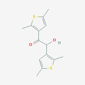 molecular formula C14H16O2S2 B4434356 1,2-bis(2,5-dimethyl-3-thienyl)-2-hydroxyethanone 