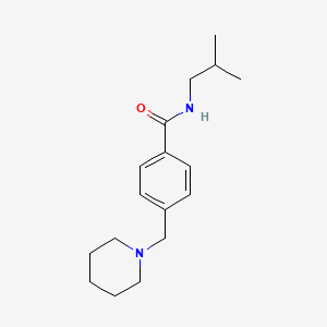 molecular formula C17H26N2O B4434389 N-isobutyl-4-(1-piperidinylmethyl)benzamide 