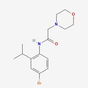 molecular formula C15H21BrN2O2 B4434392 N-(4-bromo-2-isopropylphenyl)-2-(4-morpholinyl)acetamide 