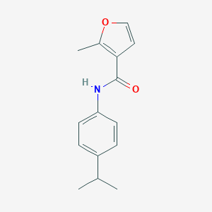 molecular formula C15H17NO2 B443441 N-(4-isopropylphenyl)-2-methyl-3-furamide 