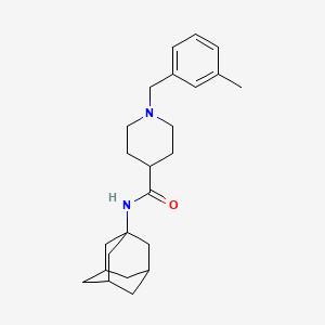 molecular formula C24H34N2O B4434414 N-1-adamantyl-1-(3-methylbenzyl)-4-piperidinecarboxamide 