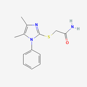 2-[(4,5-dimethyl-1-phenyl-1H-imidazol-2-yl)thio]acetamide