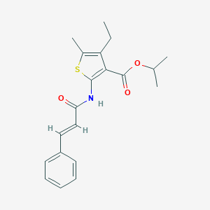 Isopropyl 2-(cinnamoylamino)-4-ethyl-5-methyl-3-thiophenecarboxylate