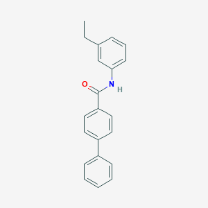 molecular formula C21H19NO B443447 N-(3-ethylphenyl)[1,1'-biphenyl]-4-carboxamide 