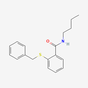molecular formula C18H21NOS B4434492 2-(苄硫基)-N-丁基苯甲酰胺 