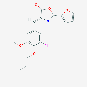 4-(4-butoxy-3-iodo-5-methoxybenzylidene)-2-(2-furyl)-1,3-oxazol-5(4H)-one