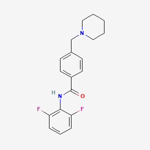 molecular formula C19H20F2N2O B4434544 N-(2,6-difluorophenyl)-4-(1-piperidinylmethyl)benzamide 
