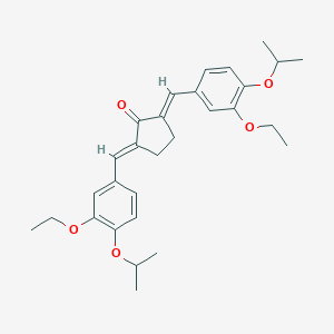 molecular formula C29H36O5 B443456 2,5-Bis(3-ethoxy-4-isopropoxybenzylidene)cyclopentanone 
