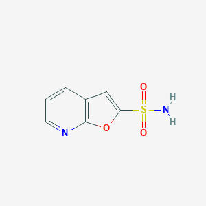 molecular formula C7H6N2O3S B044346 Furo[2,3-b]pyridine-2-sulfonamide CAS No. 122534-86-5