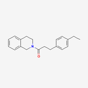 molecular formula C20H23NO B4434649 2-[3-(4-ethylphenyl)propanoyl]-1,2,3,4-tetrahydroisoquinoline 