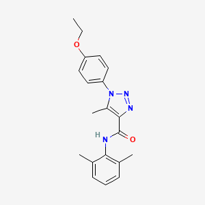 molecular formula C20H22N4O2 B4434655 N-(2,6-dimethylphenyl)-1-(4-ethoxyphenyl)-5-methyl-1H-1,2,3-triazole-4-carboxamide 