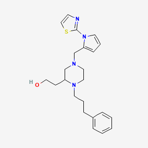 2-(1-(3-phenylpropyl)-4-{[1-(1,3-thiazol-2-yl)-1H-pyrrol-2-yl]methyl}-2-piperazinyl)ethanol