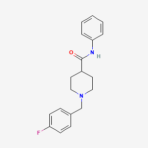 molecular formula C19H21FN2O B4434678 1-(4-fluorobenzyl)-N-phenyl-4-piperidinecarboxamide 