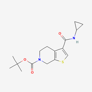 molecular formula C16H22N2O3S B4434695 tert-butyl 3-[(cyclopropylamino)carbonyl]-4,7-dihydrothieno[2,3-c]pyridine-6(5H)-carboxylate 