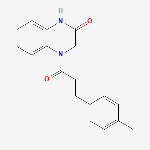 molecular formula C18H18N2O2 B4434703 4-[3-(4-methylphenyl)propanoyl]-3,4-dihydro-2(1H)-quinoxalinone 