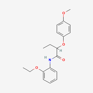 molecular formula C19H23NO4 B4434730 N-(2-ethoxyphenyl)-2-(4-methoxyphenoxy)butanamide 