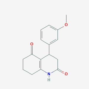 molecular formula C16H17NO3 B4434781 4-(3-methoxyphenyl)-4,6,7,8-tetrahydro-2,5(1H,3H)-quinolinedione 